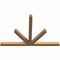 Ekena Millwork Saratoga Timber Gable Bracket, Western Red Cedar, 72"W x 48"H x 3 1/2"D x 3 1/2"F, 16/12 Pitch GBW072X48X0404SAR00SWR - alternate 5